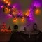 Willow Vine Twig Halloween Garland Decorations Orange & Purple Lights, Battery Operated Waterproof Halloween Decorations for Home Wall Fireplace Mantle Decor